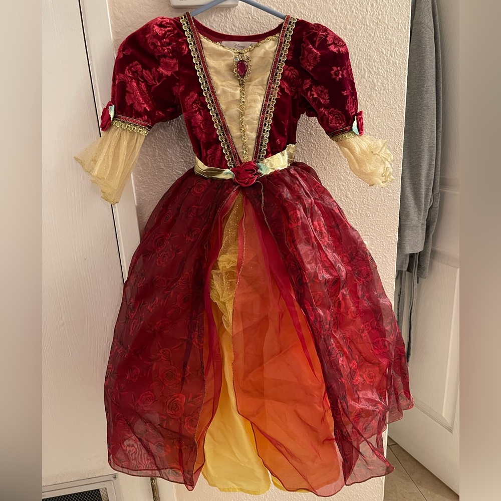 Disney Store Princess Belle light up Christmas dress.